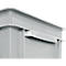 Eurobox-serie EF 4320, gemaakt van PP, inhoud 29,5 L, gesloten wanden, bodemgreep, grijs