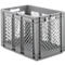 Eurobox serie EF 6421, van PP, inhoud 83,8 l, geperforeerde wanden, grijs, open handgreep