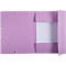 Exacompta Aquarel map, formaat A4, B 240 x H 320 mm, 3 flappen, rugetiket, elastische sluiting, FSC® karton, mauve