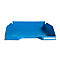 Exacompta BEE BLUE Combo-Midi brievenlade, voor A4+ documenten, stapelbaar, etikethouder, kunststof, blauwgroen, 6 stuks
