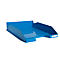 Exacompta BEE BLUE Combo-Midi brievenlade, voor A4+ documenten, stapelbaar, etikethouder, kunststof, blauwgroen, 6 stuks