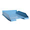 Exacompta BEE BLUE Combo-Midi brievenlade, voor A4+ documenten, stapelbaar, etikethouder, kunststof, pastelblauw, 6 stuks