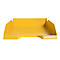 Exacompta BEE BLUE Combo-Midi brievenlade, voor A4+ documenten, stapelbaar, etikethouder, kunststof, saffraangeel, 6 stuks