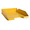 Exacompta BEE BLUE Combo-Midi brievenlade, voor A4+ documenten, stapelbaar, etikethouder, kunststof, saffraangeel, 6 stuks