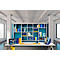 Exacompta BEE BLUE Combo-Midi brievenlade, voor A4+ documenten, stapelbaar, etikethouder, kunststof, saffraangeel, 6 stuks