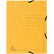 Exacompta classeur, DIN A4, avec élastique, 3 rabats, inscriptible, carton Colorspan, 355 g/m², jaune