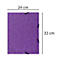 Exacompta classeur, DIN A4, avec élastique, 3 rabats, inscriptible, carton Colorspan, 355 g/m², violet