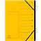 Exacompta Dokumentenmappe, DIN A4, Gummizugverschluss, Karton, 7 Fächer, gelb