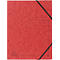 Exacompta dossier de coin, DIN A4, avec élastique, inscriptible, carton Colorspan, 355 g/m², rouge
