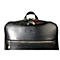 Sac à dos en cuir noir, détails : fermetures éclair, poignée, logo de la marque.
