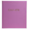 Een paars boek met de gouden letters "Livre d'Or".