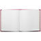 Open notitieboek met blanco, wit papier. De kaft is roze.