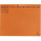 Exacompta hangmap, voor 2 x links nieten, gevouwen, uitzetvouw, organisatiedruk, Blue Angel, recycled karton, oranje, 25 st.