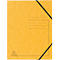 Exacompta hoekmap, DIN A4, met elastiek, te labelen, Colorspan karton, 355 g/m², geel