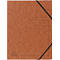 Exacompta hoekmap, DIN A4, met elastiek, te labelen, Colorspan karton, 355 g/m², tabak