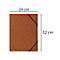 Exacompta hoekmap, DIN A4, met elastiek, te labelen, Colorspan karton, 355 g/m², tabak