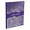 Livre violet avec décorations argentées en forme de vagues. Inscription 'LIVRE D'OR'.