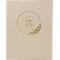 Livre beige avec des détails dorés et le texte "Livre d'Or".