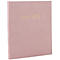 Livre rose clair avec inscription dorée "Livre d'Or".