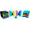 Fournitures de bureau : organiseur de bureau, porte-revues et plateaux empilables aux couleurs vives.