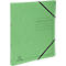 Light green folder, black elastic band, 4 lines for labeling. Logo: EXACOMPTA.