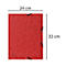 Exacompta Sammelmappe, DIN A4, mit Gummizug, 3 Klappen, beschriftbar, Colorspan-Karton, 355 g/m², rot