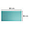 Élément rectangulaire turquoise de 80 cm x 40 cm. Des flèches et des étiquettes indiquent les dimensions.