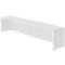 Extension de comptoir ULM, l. 1600 x P 320 x H 350 mm, gris clair