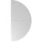 Half circle, grey with horizontal line in the middle.