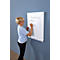 Extra uitneembaar tafelblad ORDO Professional - stalen - met wandrails - voor bureau van B 1010 x D 635 x H 825 mm - verkeerswit RAL 9016