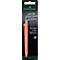 Faber-Castell balpen. Zalmkleurige pen tegen een zwarte achtergrond. Opschrift "Write your own future".
