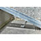 Fahrradrampe für Treppen, L 1190-3450 x B 125 mm, bis 30 kg, 3-tlg. Grundelement, Befestigungslaschen, Blech verzinkt