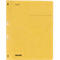 Yellow FALKEN file folder with hole, lettering, lines and logo.