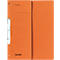 Orange file folder with metal clip. Label: "Einsteckhefter" and "FALKEN".