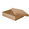 Falken PureBox Nature A3 archiefbox, voor maximaal 1250 vel, met etiketveld, L 440 x B 320 x vulhoogte 100 mm, FSC® karton, bruin