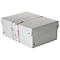 Falken PureBox PRO A5 archiefdoos, voor maximaal 1250 vel, DIN ISO 16245-A, met etiketveld, L 250 x B 180 x vulhoogte 100 mm, FSC® karton, wit