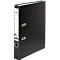 Black file folder, Falken brand, with white spine and metal clips.