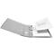 Grey file folder with loose paper falling out.