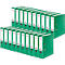 Green file folders, with white labels, side by side. On top is "FALKNER".