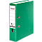 Green lever arch file with white label and the print "FALKEN".
