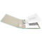 An open file folder with paper sticking out. The folder has a light green border.