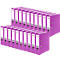 FALKEN Recycolor vijl, DIN A4, rugdikte 80 mm, 20 stuks, paars