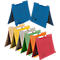 Falken zwenknietmachine, formaat A4, voor max. 200 vel, gleufperforatie, officieel nieten, gerecycled karton, blauw, 50 st.