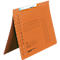 Falken zwenknietmachine, formaat A4, voor max. 200 vel, gleufperforatie, officieel nieten, gerecycled karton, oranje, 50 st.