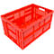 Faltbox im EURO-Maß FK 643-61, ohne Deckel, 60 l, rot