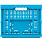 Faltbox im EURO-Maß FK 643-61, ohne Deckel, Durchfassgriff, 60 l, Polypropylen, blau