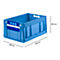 Faltkasten im EURO-Maß ECT 6285 GL 2SK, ohne Deckel, 55,8 l, blau