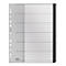Farde à onglets Leitz® Recycle, A4, inscriptible, perforation universelle, 100 % recyclable, plastique, noir, onglets 1-31
