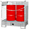 Fass-Stapelpalette Bauer FSP-2 D, Wände aus Drahtgitter, für 2 x 200 l Fass, verzinkt
