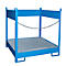 Fass-Stapelpalette Bauer FSP-4, seitlich offen, für 4 x 200 l Fass, blau
